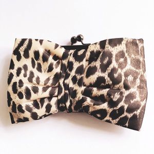 Betseyville Animal Print Bow Clutch